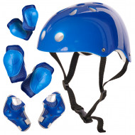 Set Protectie pentru copii, 7 piese, model SKATEBOARD, culoarea Albastra - Img 1