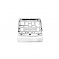 Suport numar inmatriculare cromat pentru scooter 11.4 x 14cm