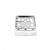 Suport numar inmatriculare cromat pentru scooter 11.4 x 14cm