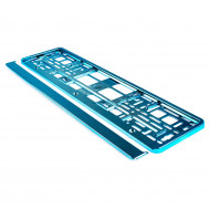 Suport numar inmatriculare din plastic, calitate Premium, culoare TURQUOISE - Img 3