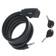 Antifurt bicicleta, Dispozitiv de blocare biciclete, spiralat, cu cheie, lungime 150cm, culoare Neagra - Img 3