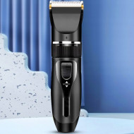 Aparat de tuns profesional pentru cani cu acumulator, lama titan + ceramica, incarcare USB, culoare Neagra, model AVX-WT-BLACK-T10 - Img 8