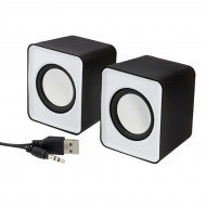 Boxe Stereo 2.0 cu conectare USB & Jack, putere 2 x 3W, culoare alba - Img 2