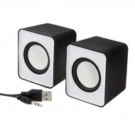 Boxe Stereo 2.0 cu conectare USB & Jack, putere 2 x 3W, culoare alba - Img 2