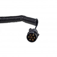 Cablu electric pentru remorca spiralat cu prize 7PIN 12V 6m - Img 2