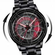 Ceas Sport pentru pasionatii auto, moto, ATV, SSV, model "GT-FORZA 1472", culoare rosu + negru - Img 3