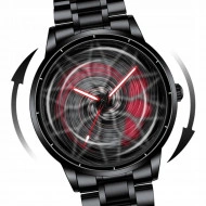 Ceas Sport pentru pasionatii auto, moto, ATV, SSV, model "GT-FORZA 1472", culoare rosu + negru - Img 3