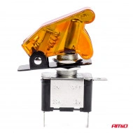 Comutator iluminat (intrerupator) cu protectie, destinatie auto, moto, ATV, SSV, Off-Road, model "TOP GUN", tensiune 12V - 24V, culoare Orange - Img 3