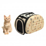 Geanta de transport pentru caine sau pisica culoare Beige AG644T - Img 2