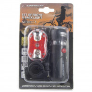 Kit Bicicleta Lampa Frontala LED + Lampa Stop LED, ALPHECCA EOT015 - Img 2