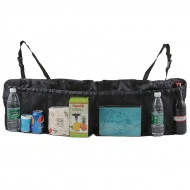 Organizator portbagaj auto cu 6 buzunare, 33 x 104 cm, culoare neagra - Img 2