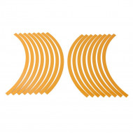 Set 16 inele din autocolant pentru jante culoare Gold Lucios - Img 2