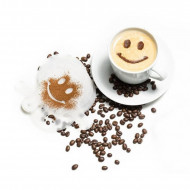 Set 16 sabloane reutilizabile pentru ornarea desertului sau a cafelei - Img 5