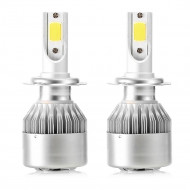 Set 2 becuri LED Auto, model C6, soclu H7, 6000K, 36W, 3500Lm , plug & play - Img 2
