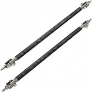 Set 2 Tije din Aluminiu reglabile pentru Consolidare Spoiler, lungime 10cm, IMITATIE CARBON - Img 6