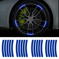 Set 20 bucati Elemente Reflectorizante "Wheel Arch" pentru autoturisme, biciclete, motociclete, atv-uri, scutere, culoare Albastra