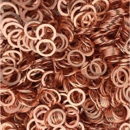 Set 200 de șaibe din cupru, 9 dimensiuni diferite, pentru buson baie de ulei sau alte reparatii - Img 6