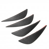 Set 4 buc. aripioare ornamentale bara tuning, culoare carbon - Img 4