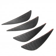 Set 4 buc. aripioare ornamentale bara tuning, culoare carbon - Img 4
