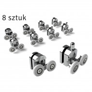 Set 8 piese reconditionare cabina de dus, culoare Crom - Img 1