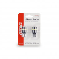 Set becuri auto cu LED CANBUS compatibil T10 W5W 19 SMD Alb 12V, destinat competitiilor auto sau off-road - Img 3