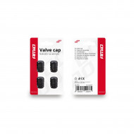 Set capacele auto pentru ventil hexagon negru 4 buc - Img 4