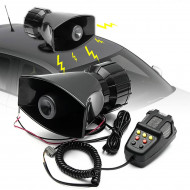 Sirena Profesionala cu 5 Tonuri si Microfon, putere 100W, alimentare 12V - Img 2