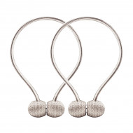 Bratara magnetica de prindere perdele/draperii, model BEIGE BALLS - Img 2