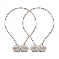 Bratara magnetica de prindere perdele/draperii, model BEIGE BALLS - Img 2