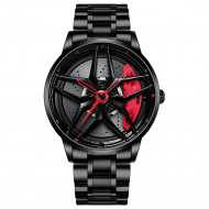 Ceas Sport pentru pasionatii auto, moto, ATV, SSV, model "GT-BORBET 1471", culoare rosu + negru - Img 2