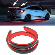 Eleron auto cu lampa stop frana suplimentara pentru autoturisme, 12V, 120cm, Carbon - Img 1
