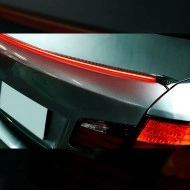 Eleron auto cu lampa stop frana suplimentara pentru autoturisme, 12V, 120cm, Carbon - Img 5