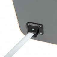 Masa pentru Laptop plianta din MDF, dimensiune 60 x 39,5 cm, cu suport pahar si telefon - Img 5