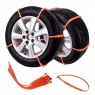 Set 10 benzi Anti-Derapante pentru Anvelope Auto, reglabile, lungime 93,5 cm - Img 2