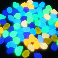 Set 100 pietre decorative fluorescente, culoare Multicolor, AVX-AG653C - Img 4