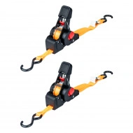 Set 2 x Chingi de asigurare marfa cu retractare automata, 200kg, dimensiune 18mm x 2m, model S-TYPE, AVX-AM03323