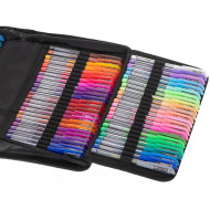 Set 242 piese, Pixuri cu gel multicolor + Rezerve + Carte de colorat + Penar - Img 6