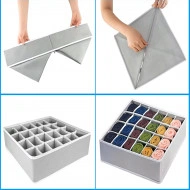 Set 4 buc. organizatoare inteligente pentru lenjerie intima, sosete, cravate, curele - Img 4