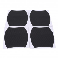 Set 4 bucati protectie zgarieturi manere usa din autocolant carbon 3D Negru - Img 2