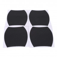 Set 4 bucati protectie zgarieturi manere usa din autocolant carbon 3D Negru - Img 2