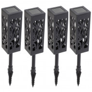 Set 4 lampi solare de gradina cu picior tip "Lampion" cu LED - Img 5