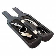 Set Cadou "Accesorii Vin in forma de Sticla, 6in1" culoare Neagra - Img 3