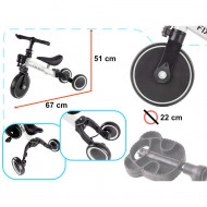 Tricicleta TRIKE FIX MINI, 3in1 adaptabila, culoare Alba - Img 3