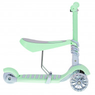 Tricicleta + Trotineta + Skateboard (3in1) roti iluminate LED - VERDE - Img 2