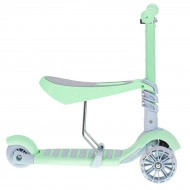 Tricicleta + Trotineta + Skateboard (3in1) roti iluminate LED - VERDE - Img 2