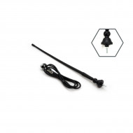 Antena radio auto universala 34cm cu adaptor 5mm ANT02 - Img 2