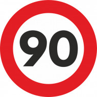 Autocolant Sticker "Limita Viteza" Reflectorizant - 90km/h