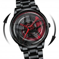 Ceas Sport pentru pasionatii auto, moto, ATV, SSV, model "GT-BORBET 1471", culoare rosu + negru - Img 3