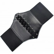 Curea Neagra de tip "corset" cu siret, pentru modelare talie, marime S - Img 4