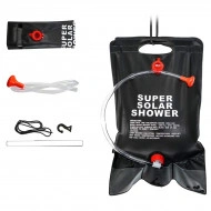 Dus solar suspendat pentru camping sau plaja, capacitate 20l, culoare Neagra - Img 4